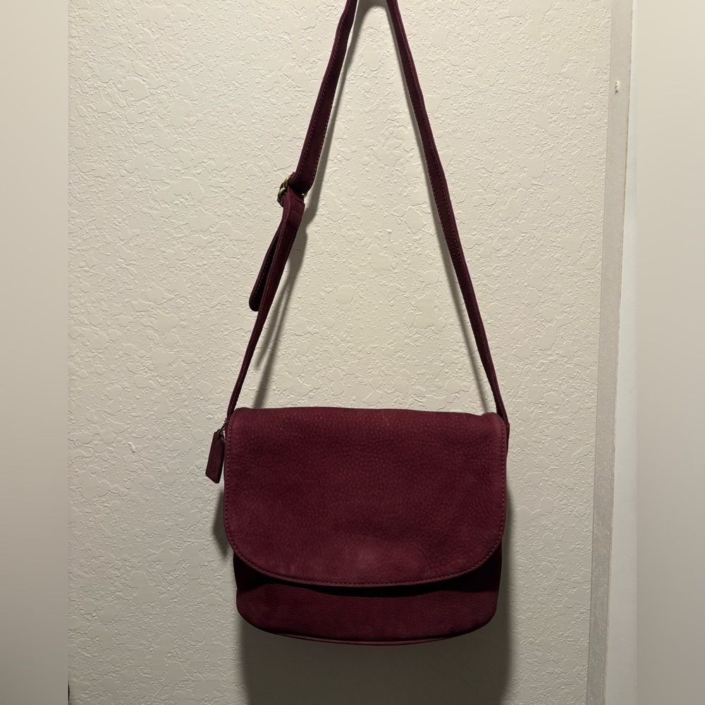 Coach Flap Bag Nubuc #4935